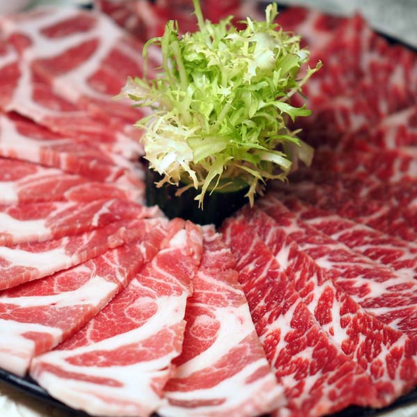 極品肥牛拼黑豚肉